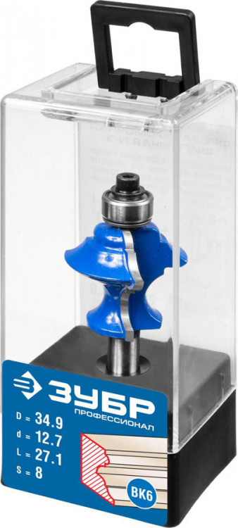 Фреза кромочная фигурная №6(многопрофильная) ЗУБР 28717-34.9