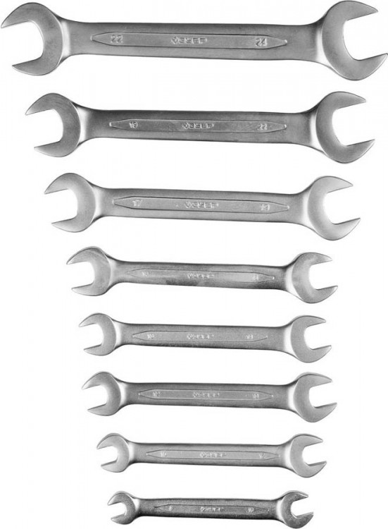 Набор ключей гаечных рожковых ЗУБР 27027-H8