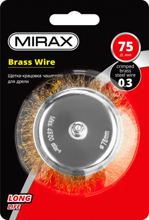 Щетка чашечная для дрели MIRAX 35147-075