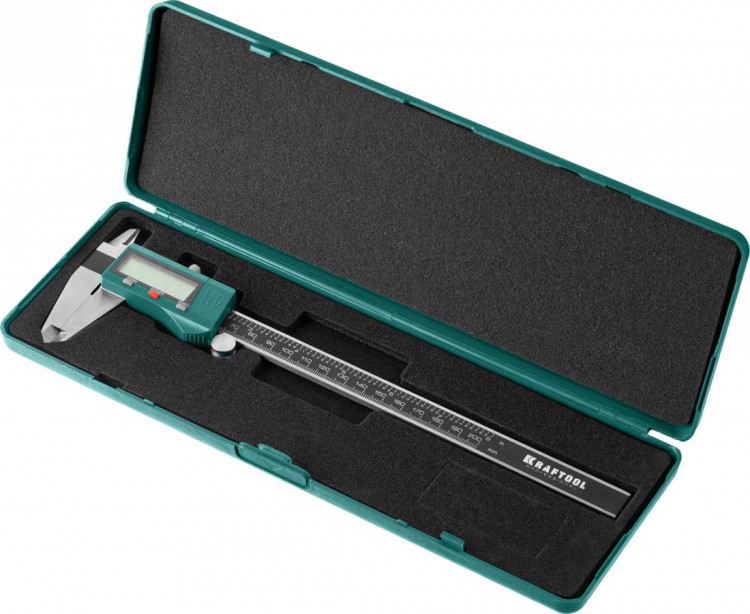 Штангенциркуль KRAFTOOL 34460-200 предназначен для точных измерений в машиностроении