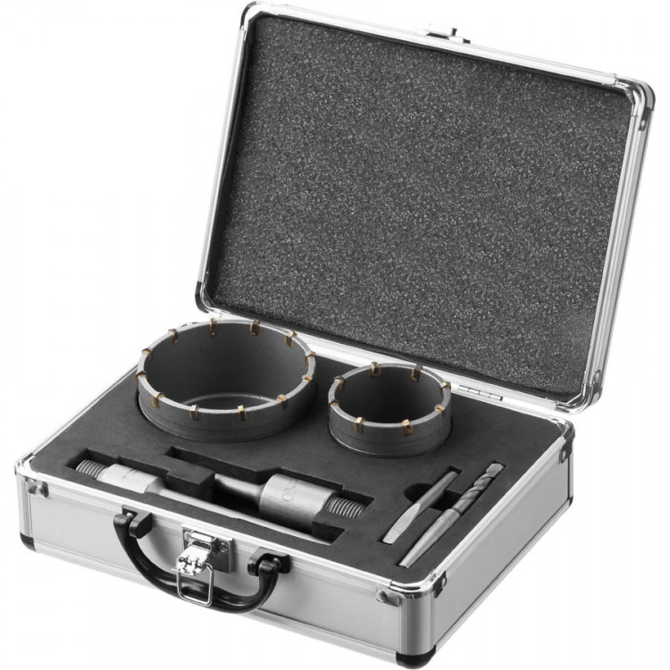 Набор коронок по бетону с оснасткой ЗУБР 29185-H2-2