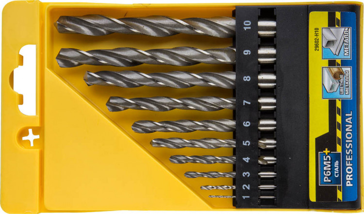 Набор сверел STAYER 29602-H10