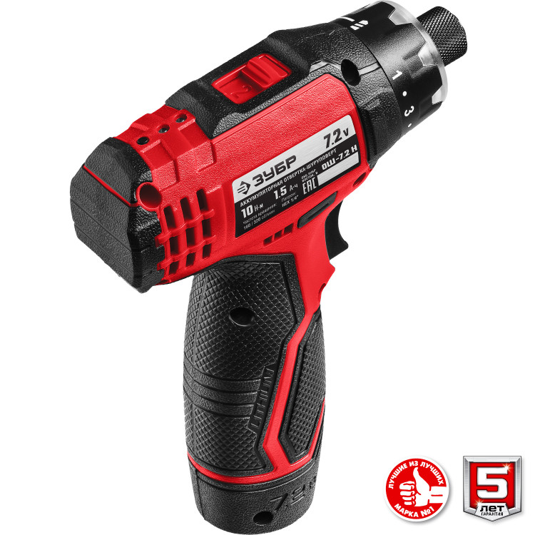 Отвертка-шуруповерт аккумуляторная ЗУБР ОШ-7.2 Н