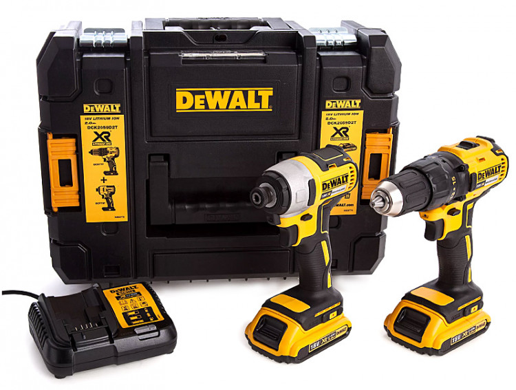 Набор аккумуляторного инструмента DeWALT DCK2059D2T