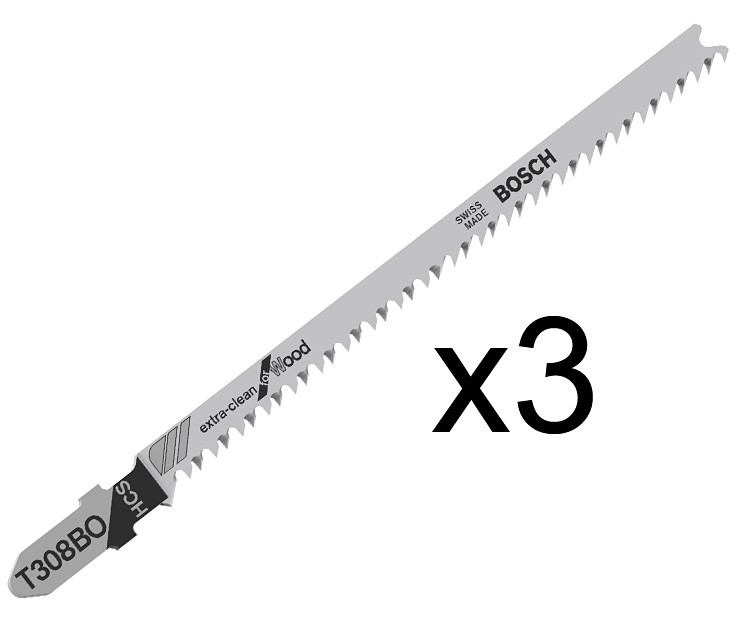 Пилка по дереву Bosch T 308B, 2,2?117 мм, 3 шт.