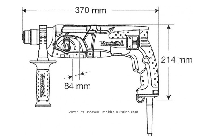 Перфоратор MAKITA HR2470 + набор буров D-00795