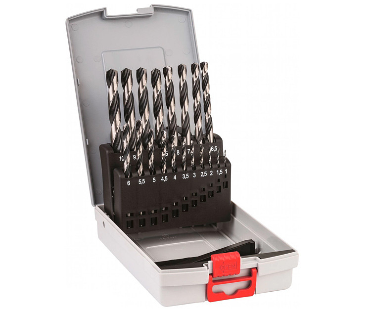 Набор сверл по металлу Bosch HSS PointTeQ ProBox, 1–10 мм, 19 шт.