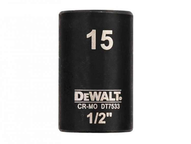 Головка торцевая ударная короткая IMPACT DeWALT DT7533