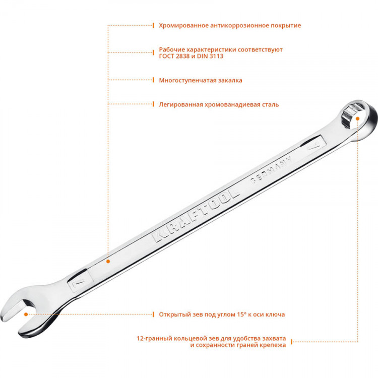 Комбинированный гаечный ключ KRAFTOOL 27079-07_z01