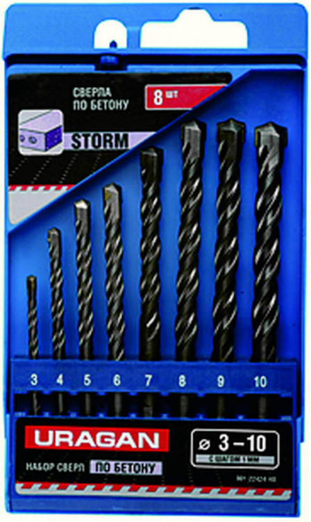 Набор сверел URAGAN 901-22424-H8