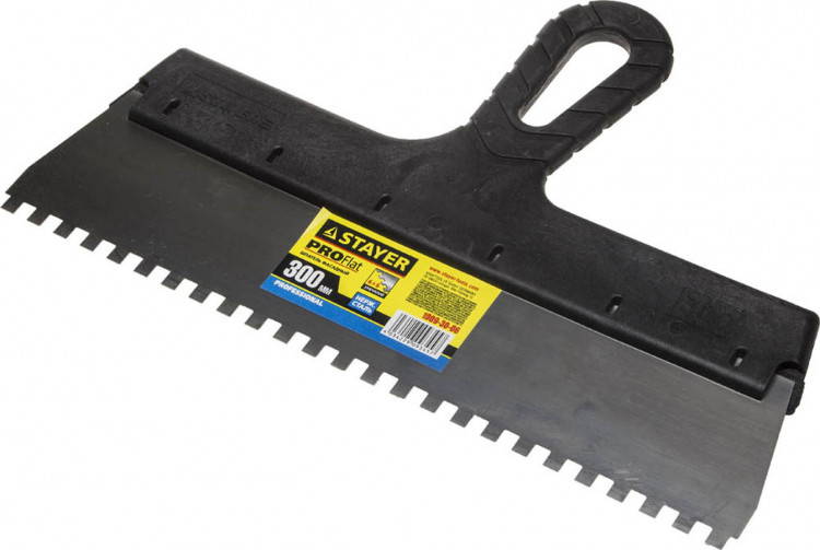 Шпатель зубчатый STAYER 1009-30-06