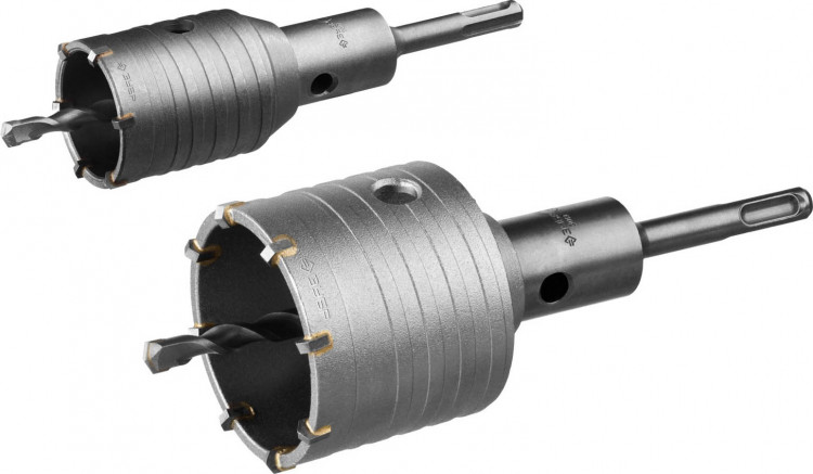 Набор коронок по бетону с оснасткой ЗУБР 29185-H2-1