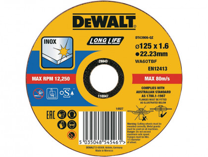 Круг отрезной DeWALT DT43906