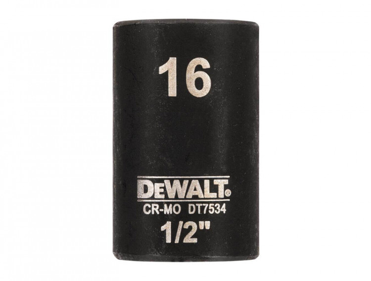 Головка торцевая ударная короткая IMPACT DeWALT DT7534