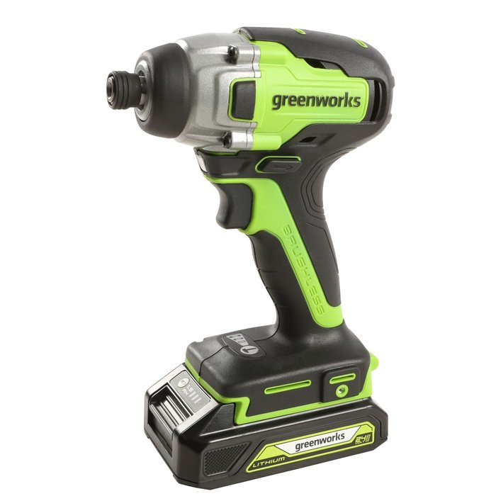 Винтоверт ударный аккумуляторный Greenworks GD24ID3, 24V, без АКБ и ЗУ