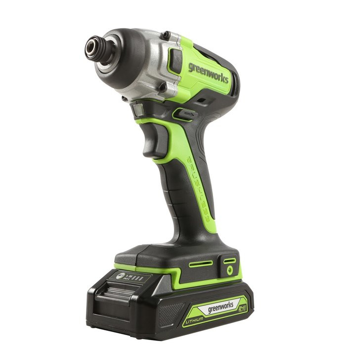 Винтоверт ударный аккумуляторный Greenworks GD24ID3, 24V, без АКБ и ЗУ