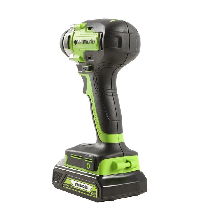 Винтоверт ударный аккумуляторный Greenworks GD24ID3, 24V, без АКБ и ЗУ