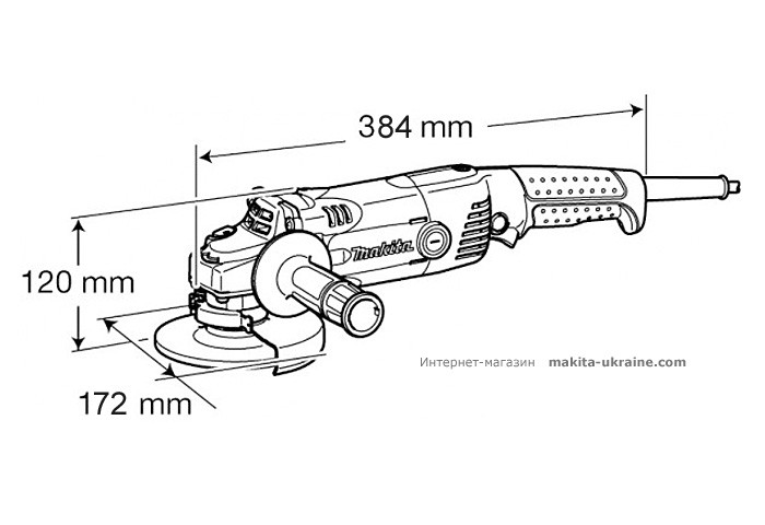 Болгарка (УШМ) MAKITA GA6021 + быстрозажимная гайка