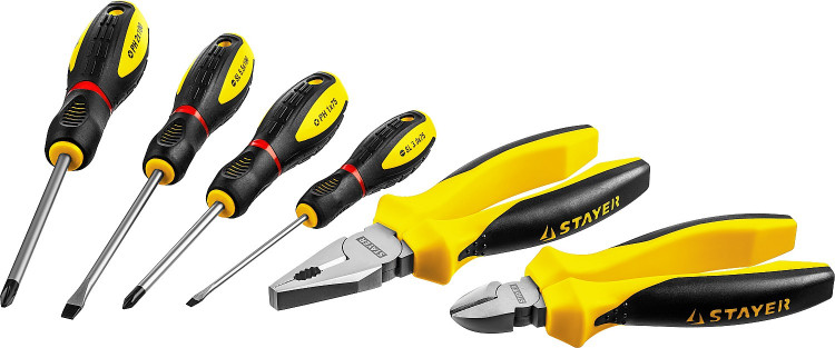 Набор слесарно-монтажного инструмента STAYER 2202-H6