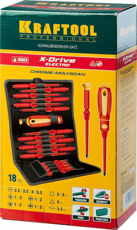 Набор отверток KRAFTOOL 220092-H18
