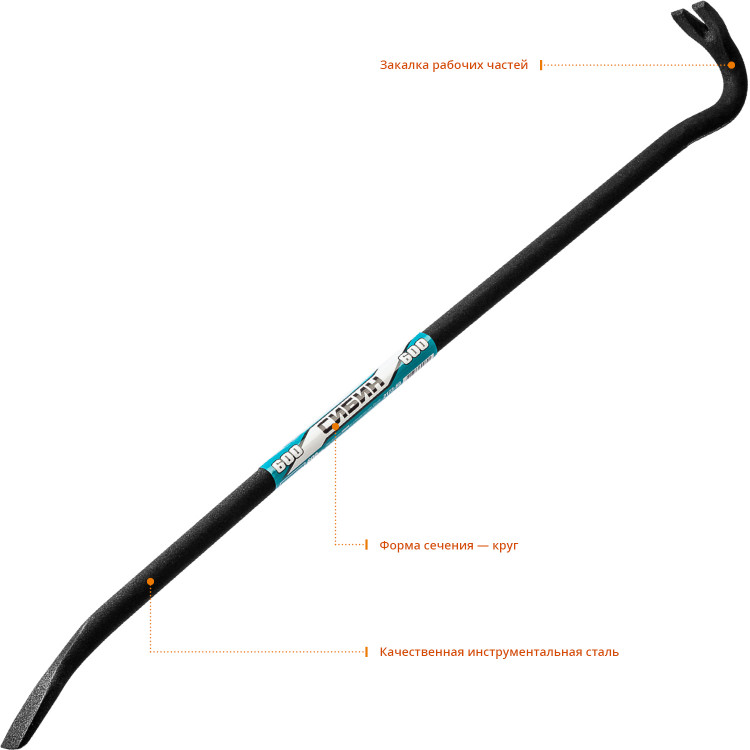 Лом-гвоздодер СИБИН 2173-60