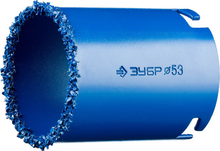 Кольцевая буровая коронка с твердосплавным напылением ЗУБР 33350-53_z01