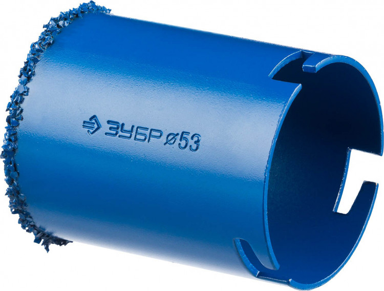 Кольцевая буровая коронка с твердосплавным напылением ЗУБР 33350-53_z01