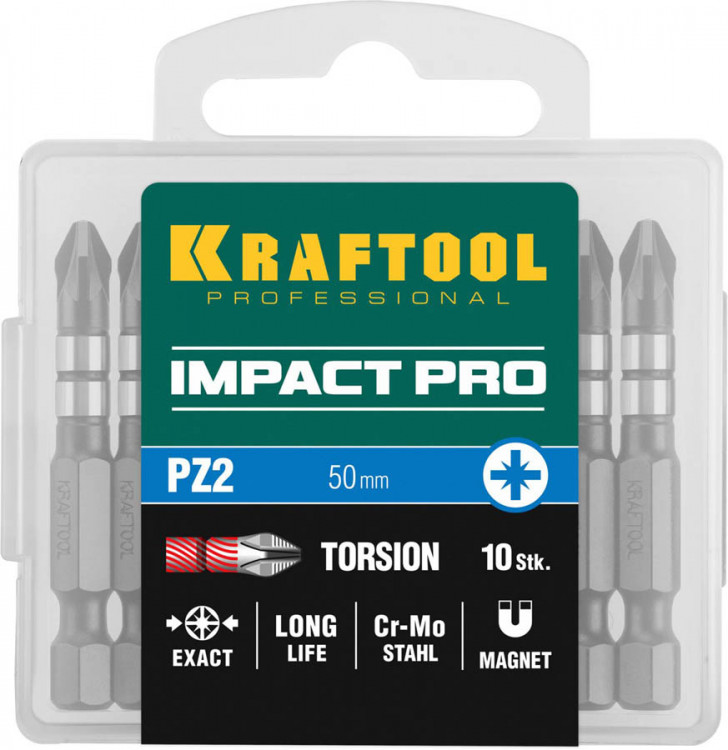 Ударные биты KRAFTOOL 26193-2-50-S10