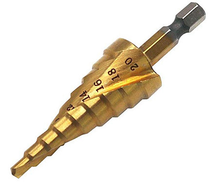 Ступенчатое сверло со спиральной канавкой HSS-TiN MAKITA D-40185