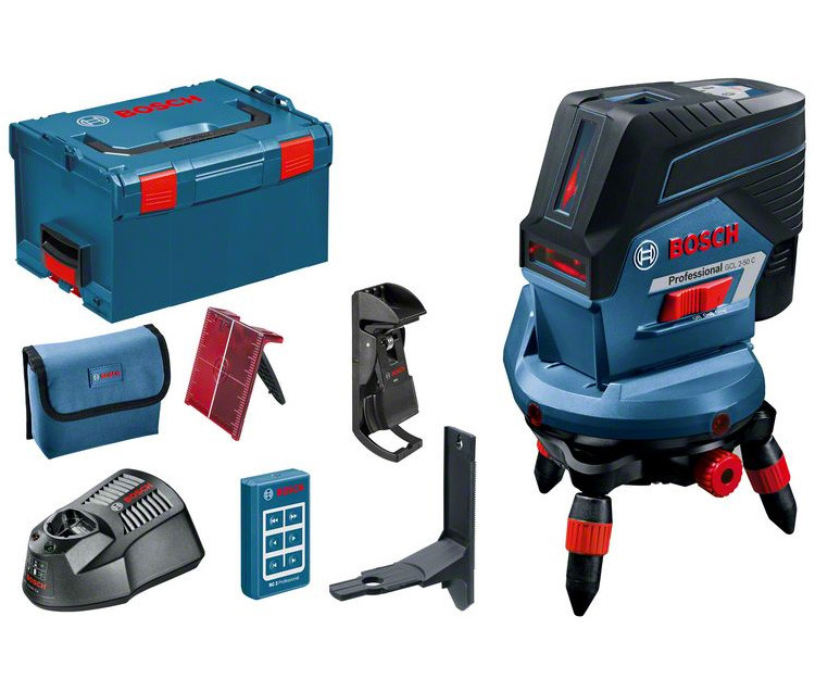 Линейный нивелир BOSCH GCL 2-50 C+RM3 (12 V), BM 3 clip, RC 2, L-Boxx