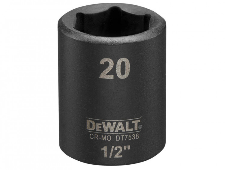 Головка торцевая ударная короткая IMPACT DeWALT DT7538