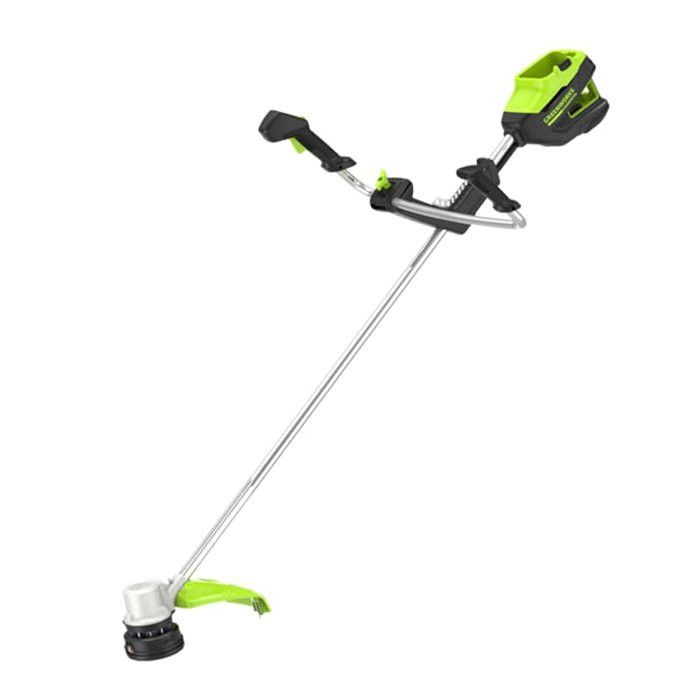 Триммер Greenworks 82V (45 см) бесщеточный аккумуляторный с 2,5 Ач АКБ и ЗУ