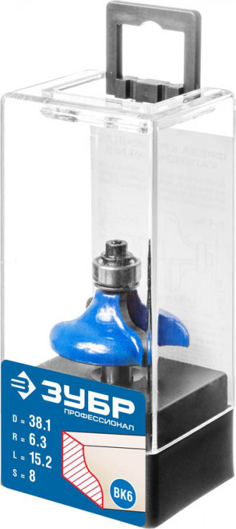 Фреза кромочная калевочная №8 ЗУБР 28710-38.1