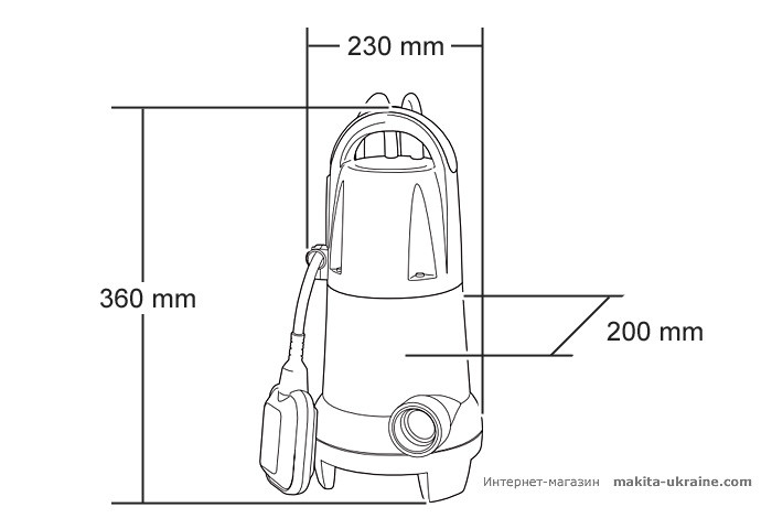 Погружная помпа MAKITA PF4000