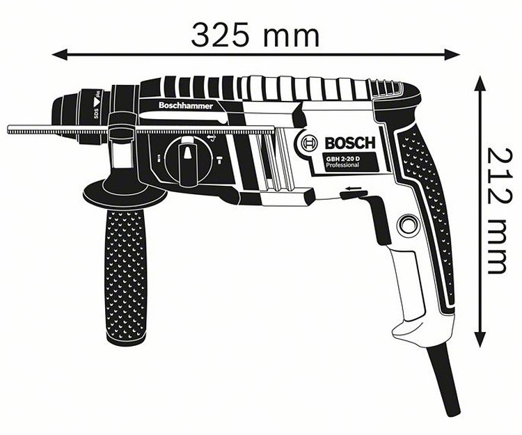 Перфоратор BOSCH GBH 2-20 D