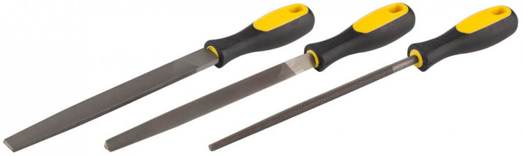 Набор напильников с двухкомпонентной рукояткой STAYER 16610-H3