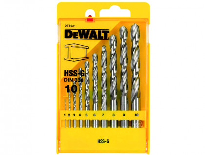 Набор сверл по металлу DeWALT HSS-G DT5921 (1-10 мм)