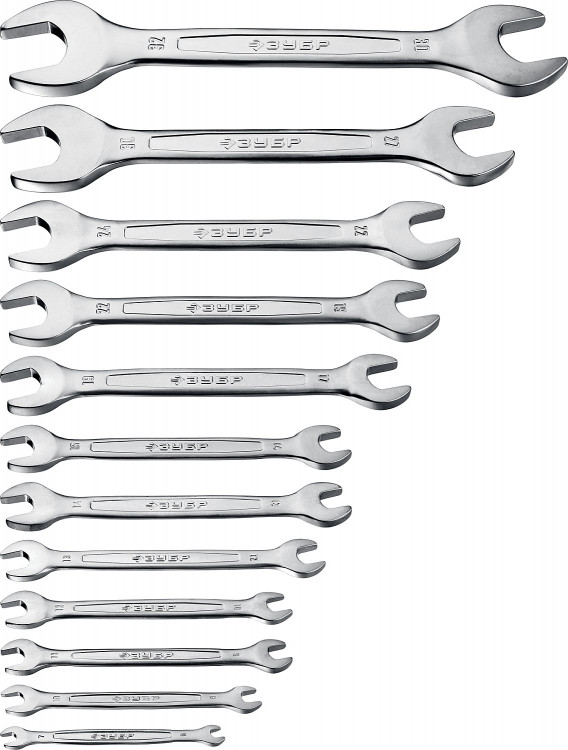 Набор ключей гаечных рожковых ЗУБР 27011-H12_z01