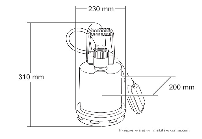 Погружная помпа MAKITA PF4001