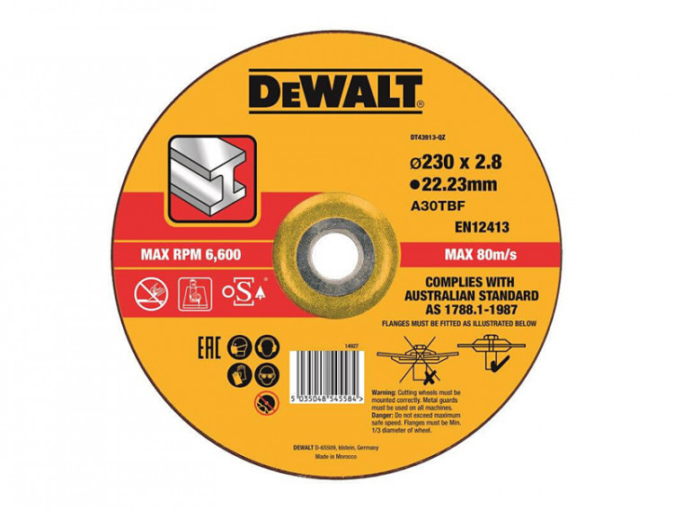 Круг отрезной DeWALT DT43913