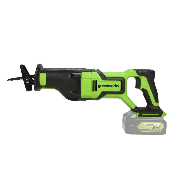 Пила сабельная аккумуляторная GreenWorks GD24RS, 24V, без АКБ и ЗУ
