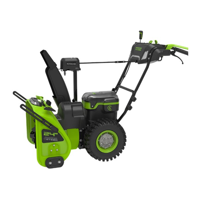 Снегоуборщик аккумуляторный 82V GREENWORKS GD82ST56 + три аккумулятора GD-82 82V G82B5 и зарядное устройство на 2 слота G82C2 82V по СПЕЦИАЛЬНОЙ ЦЕНЕ