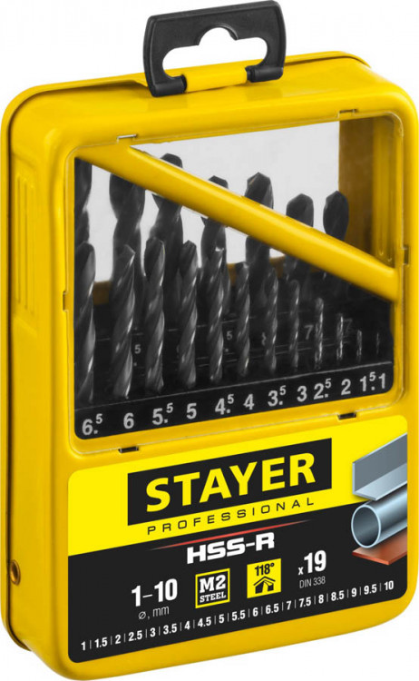 Набор сверел Stayer 29602-H19-M_z01