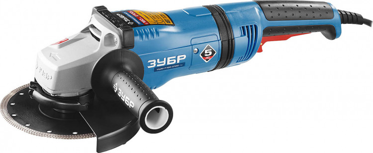 Угловая шлифмашина ЗУБР УШМ-П180-2100 ПВ