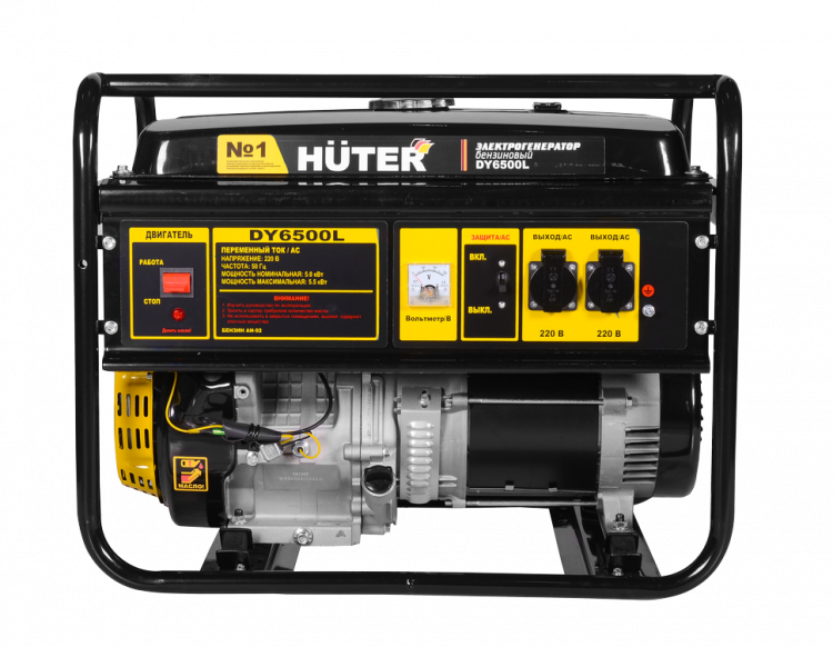 Портативный бензогенератор HUTER DY6500L