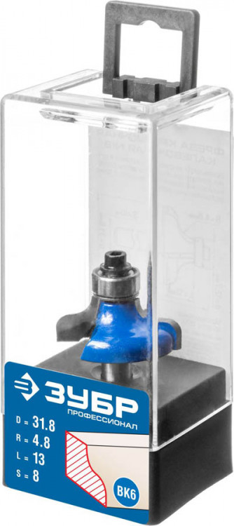 Фреза кромочная калевочная №8 ЗУБР 28710-31.8