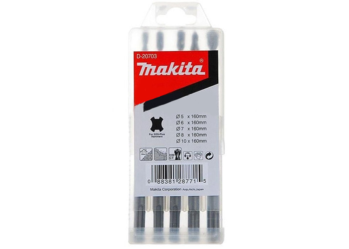 Набор буров и сверл по бетону Makita SDS-Plus MAKITA D-20703