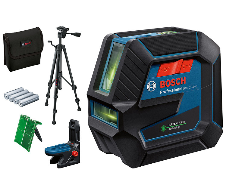 Линейный нивелир BOSCH GCL 2-50 G + RM 10 + BT 150