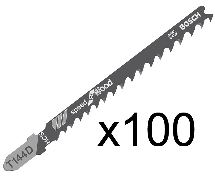 Пилка по дереву Bosch T244D, 4-5,2?100 мм, 100 шт.