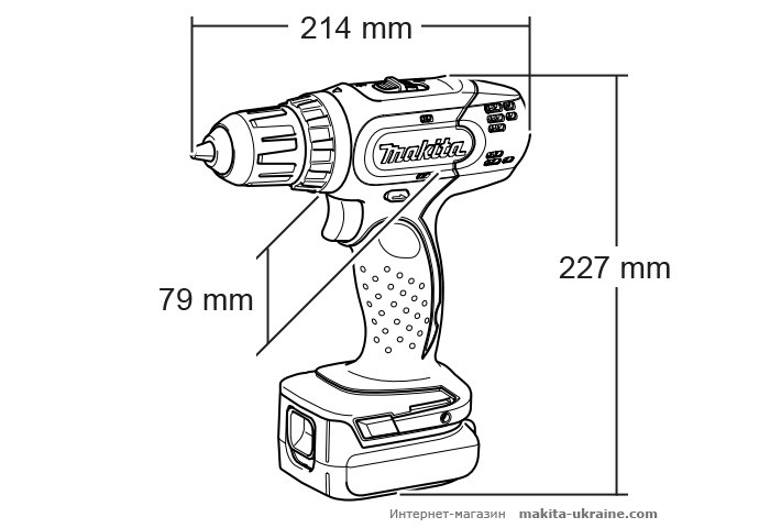 Аккумуляторная дрель-шуруповерт MAKITA BDF453SHE